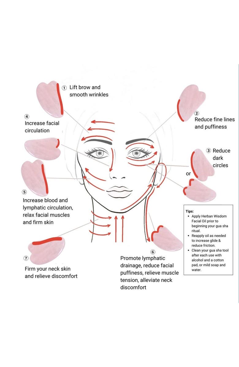 Humanist Beauty Gua Sha Tool, Alternate, color, Rose Quartz