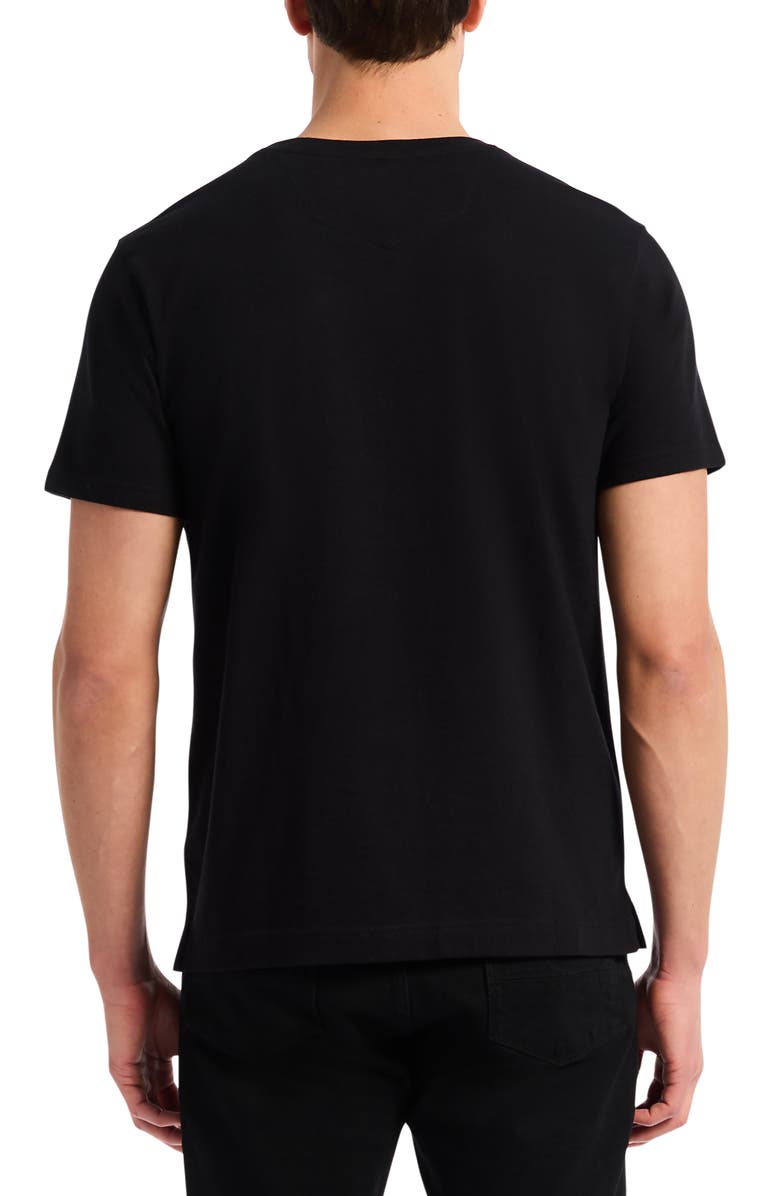 Robert Graham Whiskey Wisdom Short Sleeve Cotton Graphic T-Shirt, Alternate, color, Black