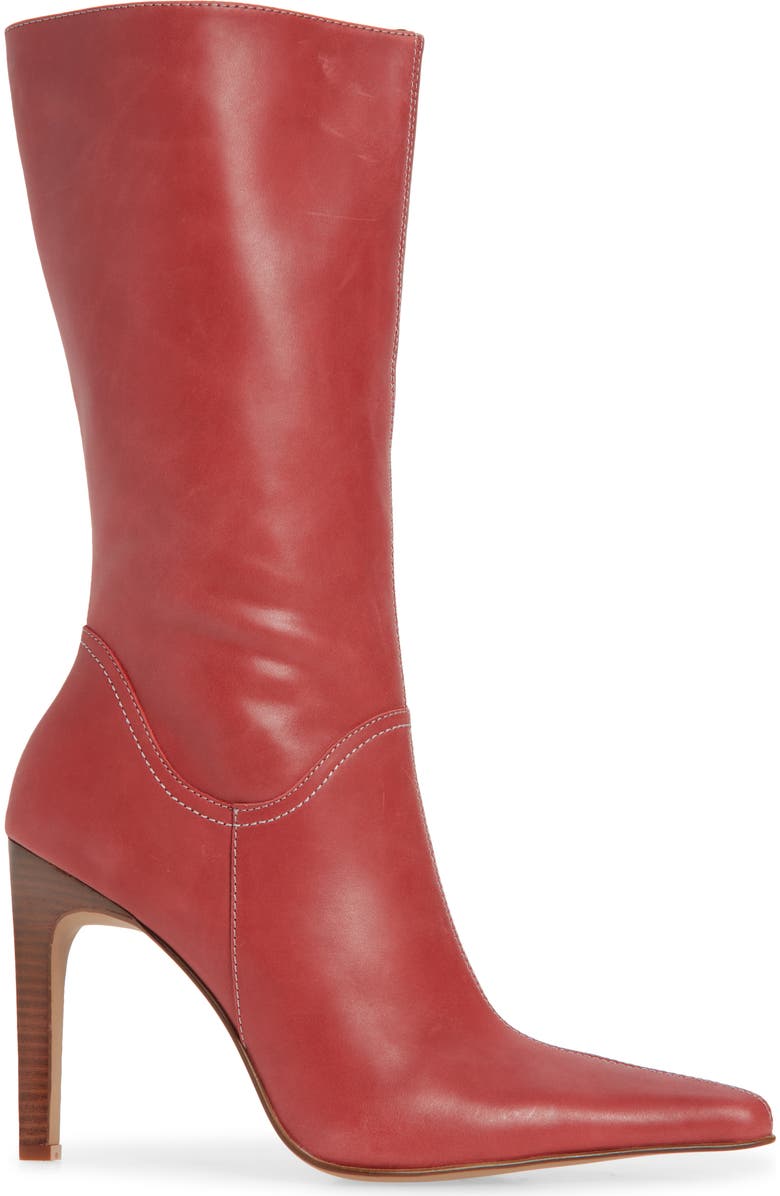 Jeffrey Campbell Dotty Boot, Alternate, color, Dusty Red