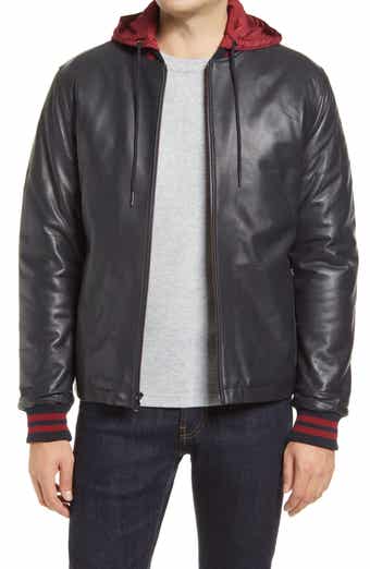 Hooded Leather Jacket
