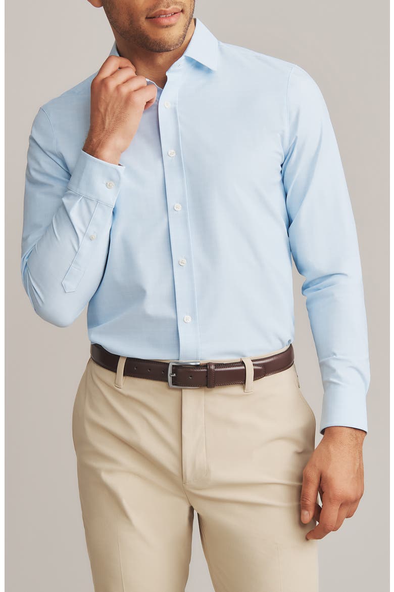 State of Mind Slim Fit Button-Up Shirt, Main, color, LIGHT BLUE CHECK