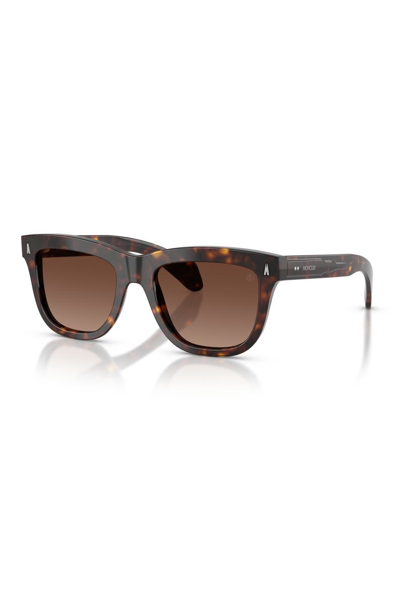 Bronzz 52mm Polarized Gradient Pillow Sunglasses, Alternate, color, HAVANA / POLAR LIGHT BROWN