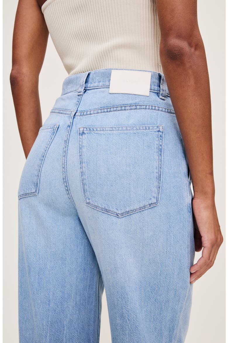 Isabel Pleated Mid Rise Wide Leg Jeans, Alternate, color, BEACHFRONT DL AURA