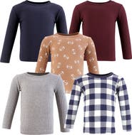 Hudson Baby Warm Long-Sleeve T-Shirt Collection 5-Pack