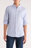 Original Penguin Stripe Stretch Linen & Cotton Button-Down Shirt