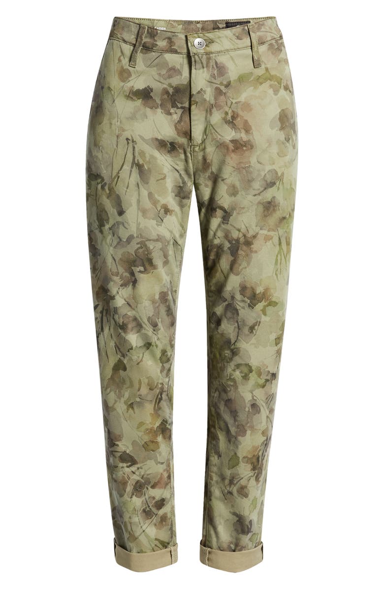 AG Caden Camo Twill Trousers, Alternate, color, Hidden Bloom Green Multi