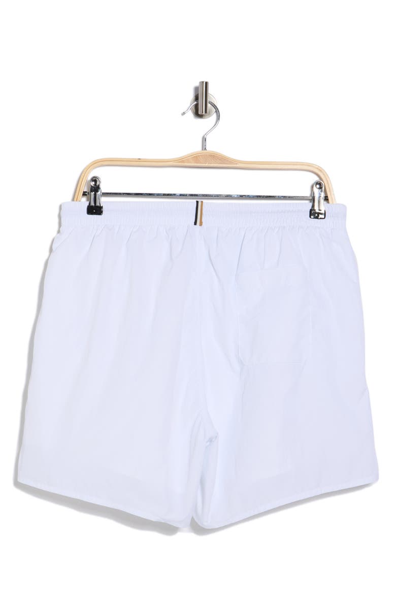 BOSS Lee Swim Trunks, Alternate, color, White