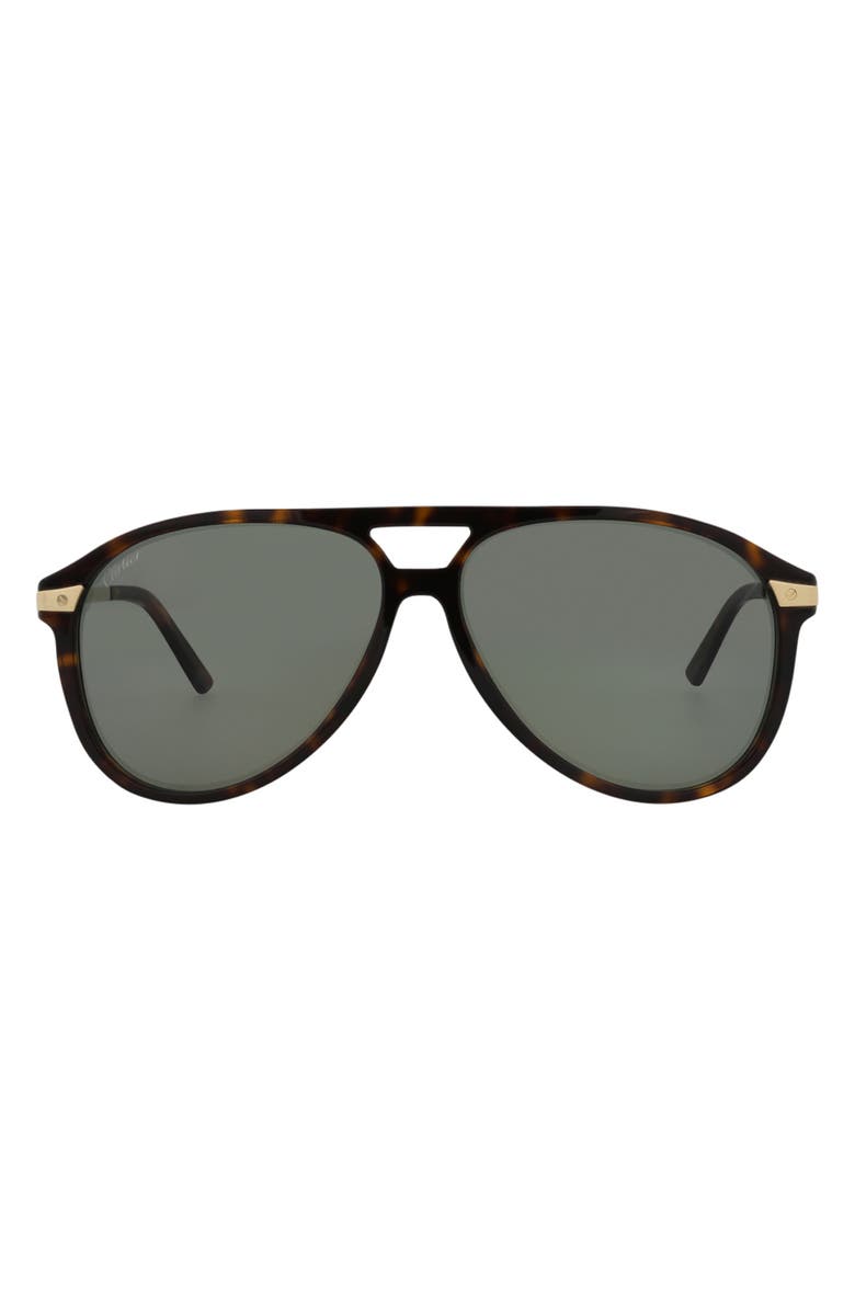 Cartier 60mm Aviator Sunglasses, Main, color, 