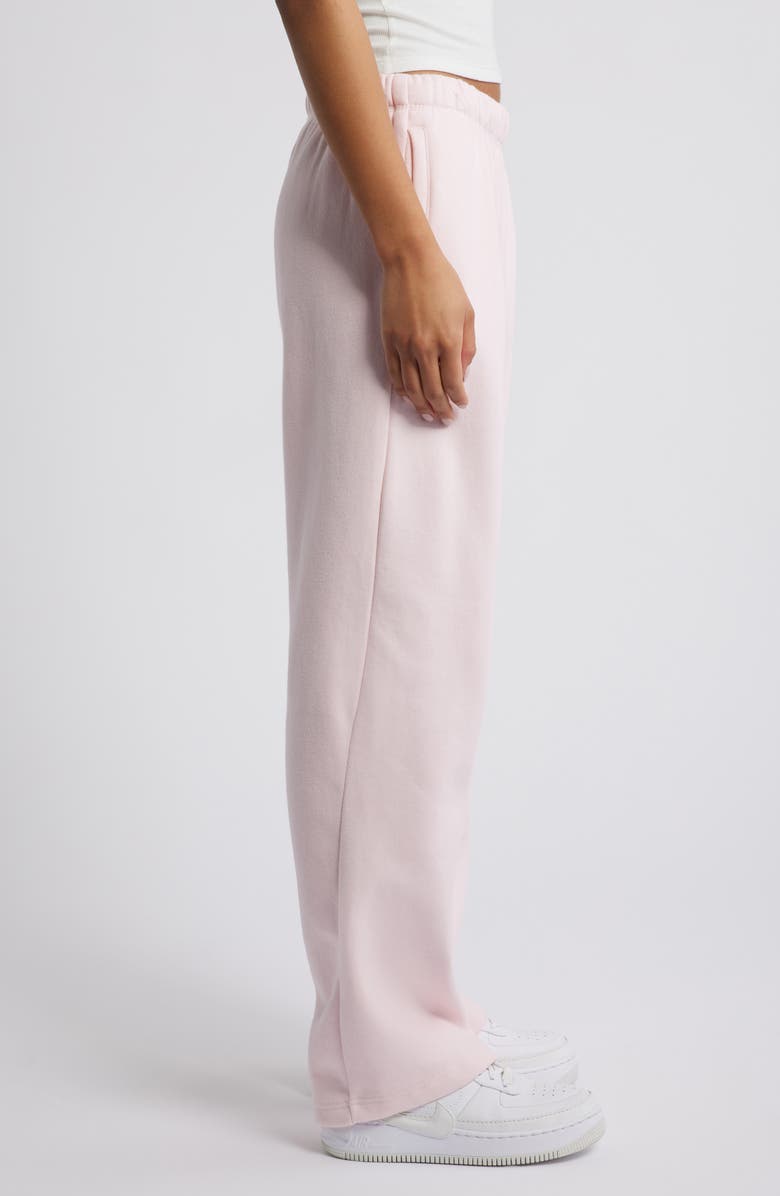 HAPPY CAMP3R Sit with Us Embroidered Graphic Sweatpants, Alternate, color, Blush Pink