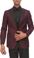 RON TOMSON Peak Lapel Two-Tone Tuxedo Jacket