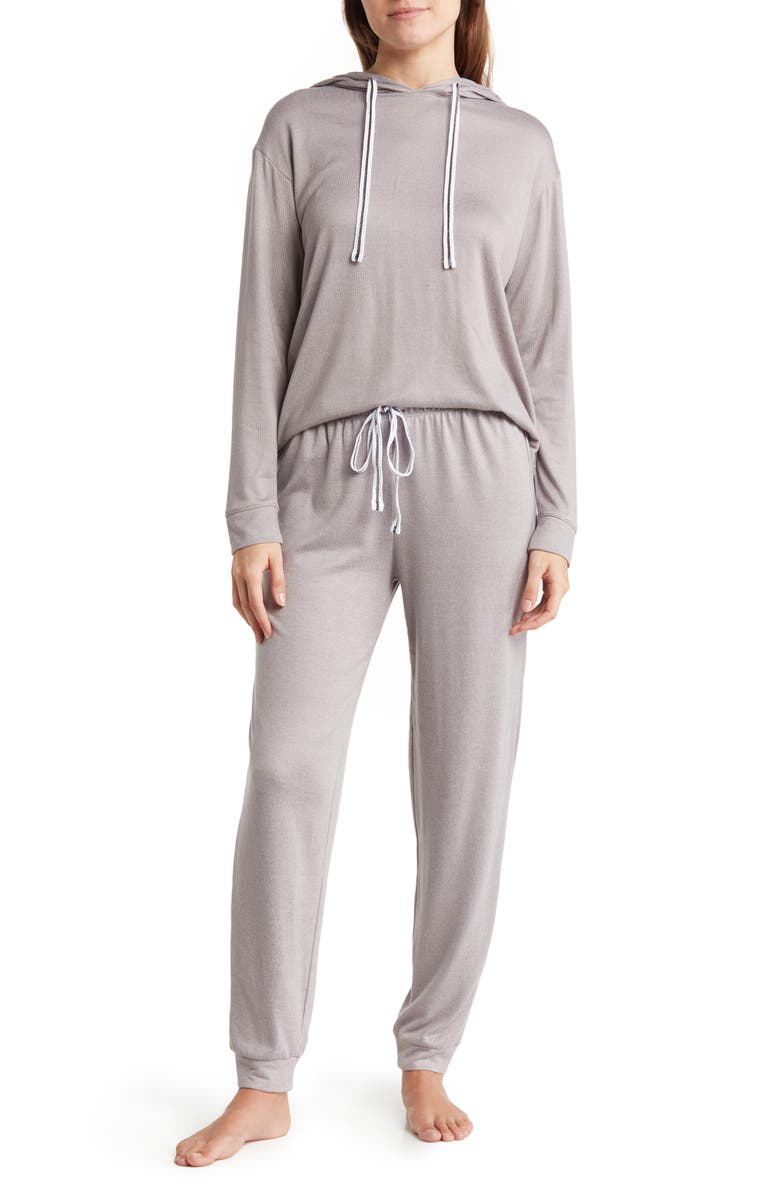 Kensie Hacci Hoodie Jogger Set, Main, color,