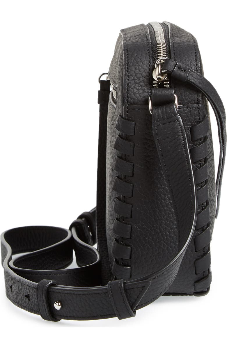 AllSaints Kepi Mini Leather Crossbody Bag, Alternate, color,