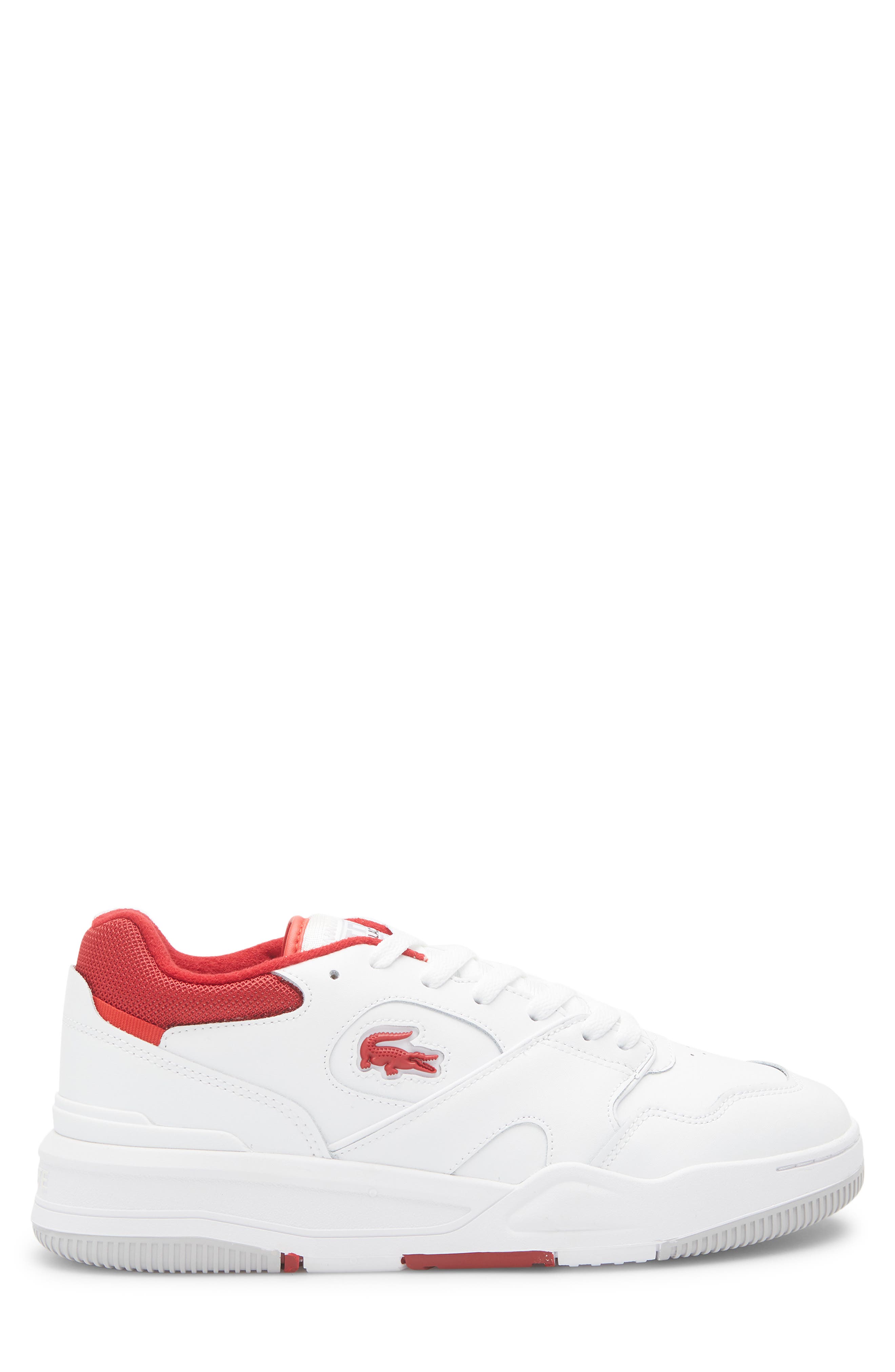 Lacoste Lineshot 124 Sneaker, Alternate, color, White/ Red
