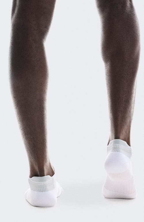 Shop On Performance Run Ankle Socks In White/glacier