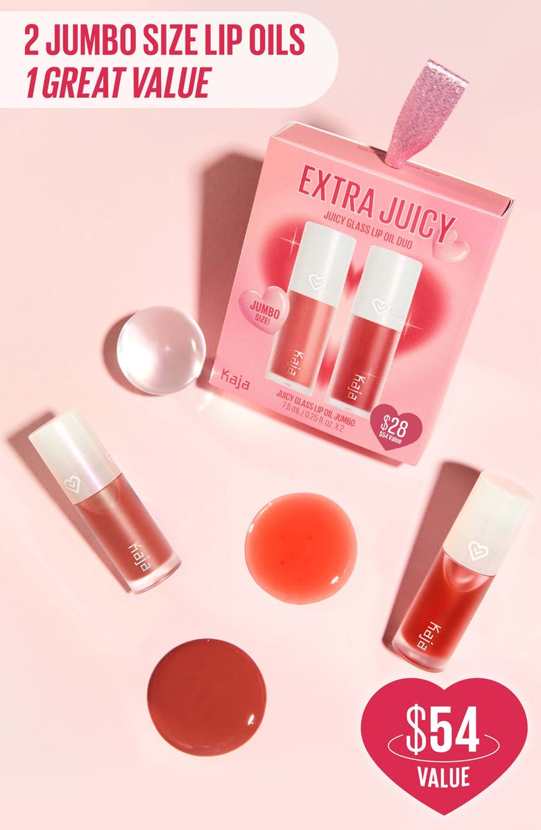 Kaja Juicy Lip Oil Duo $48 Value, Alternate, color, 
