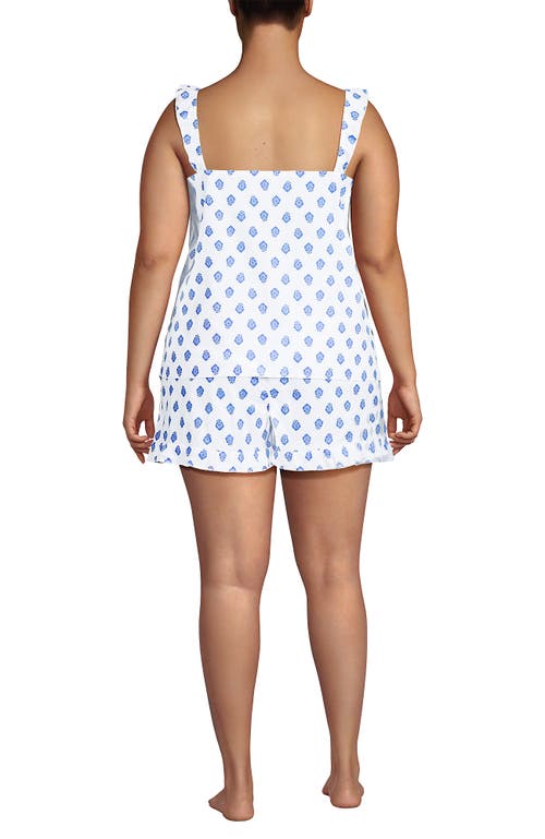 Lands' End Poplin 2 Piece Pajama Set In Multi