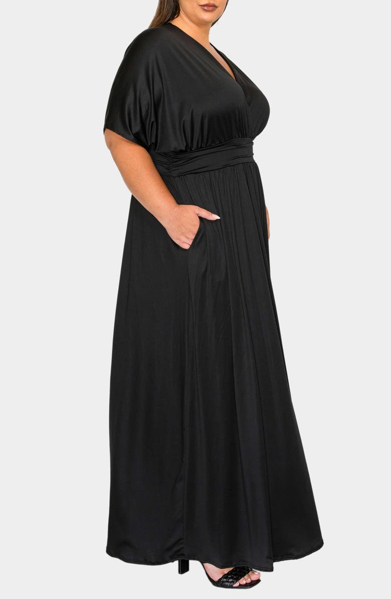 L I V D Raffi Maxi Dress, Alternate, color, Black