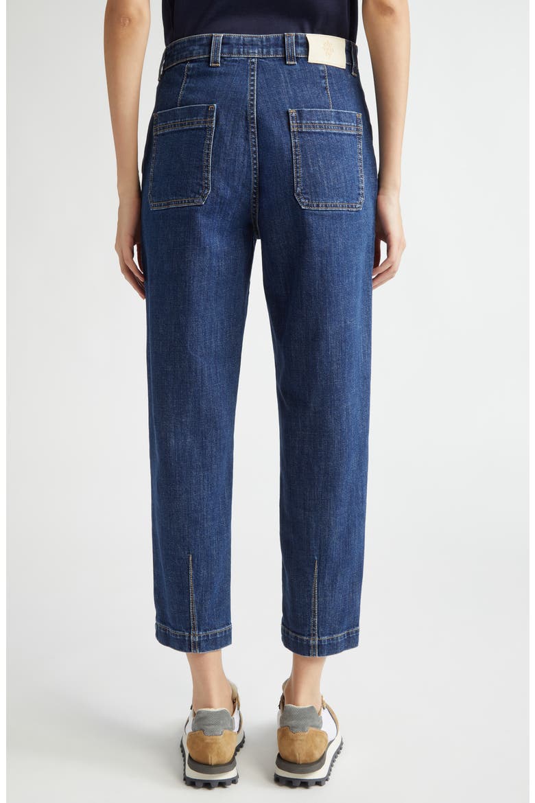 Crop Slim Leg Jeans, Alternate, color, BLUE
