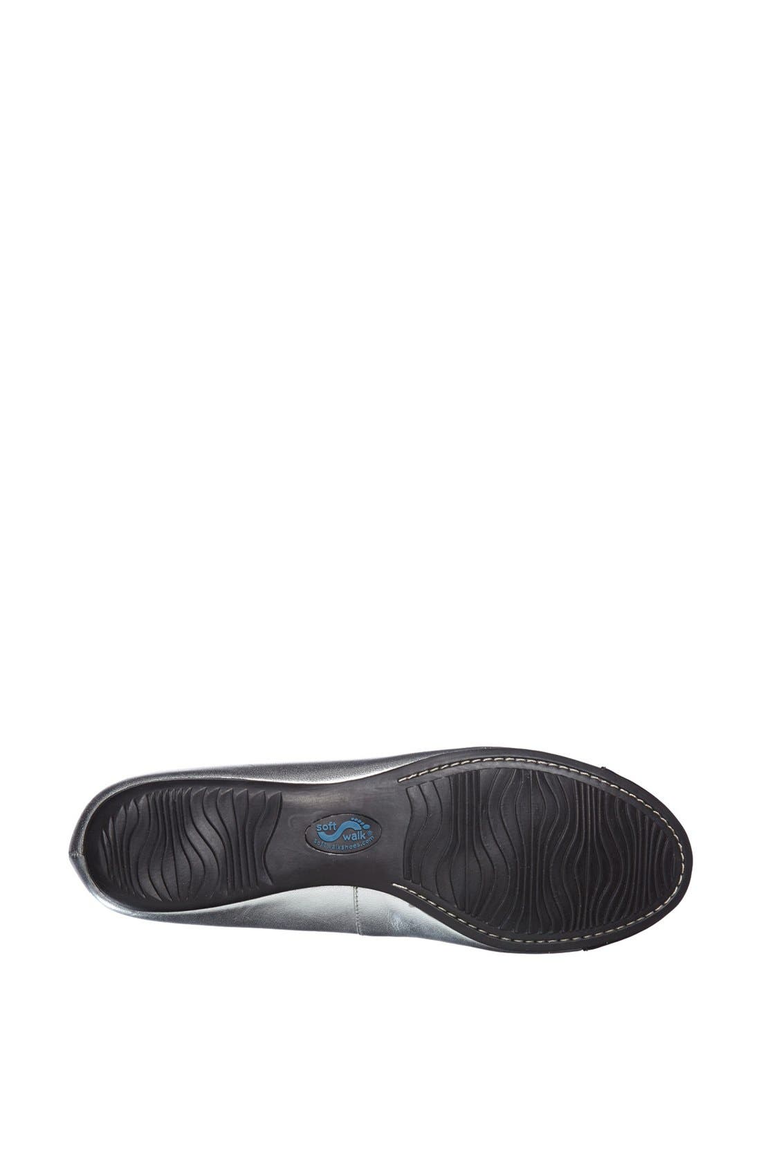 'Napa' Flat, Alternate, color, SILVER/ BLACK