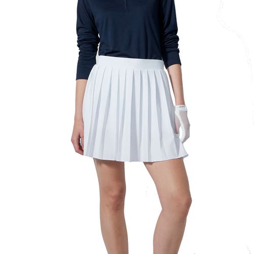 Daily Sports Pleated 15 Inch Womens Golf Skort In White
