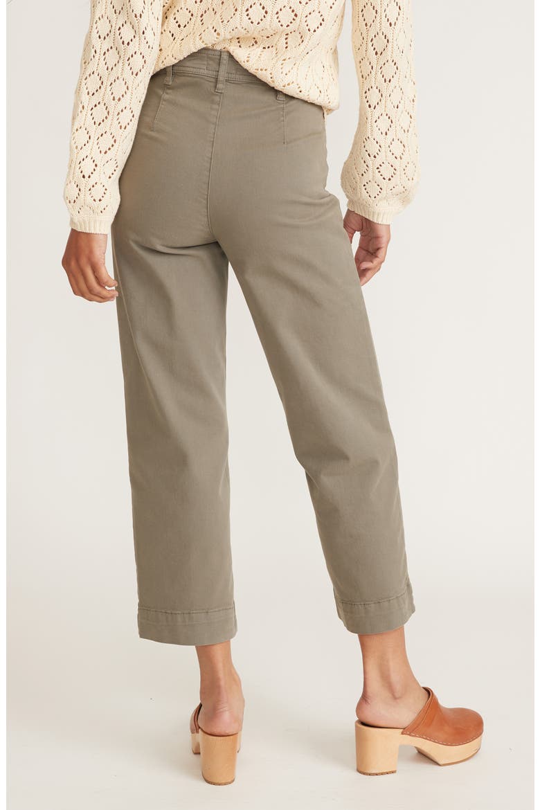 Bridget Wide Leg Crop Pants, Alternate, color, OLIVE
