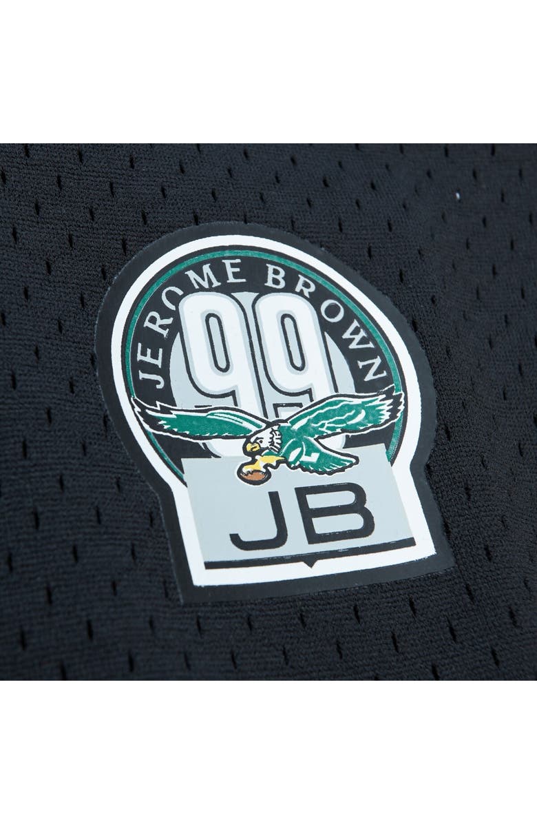 Mitchell & Ness Men's Mitchell & Ness Randall Cunningham Black Philadelphia Eagles Retired Player Name & Number Mesh Top, Alternate, color, Black