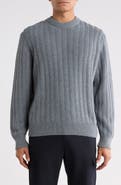 BOSS Arakingo Vertical Rib Crewneck Sweater