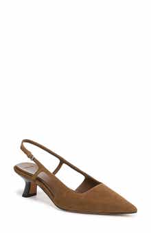 Vince Bianca Slingback Pointed Toe Pump