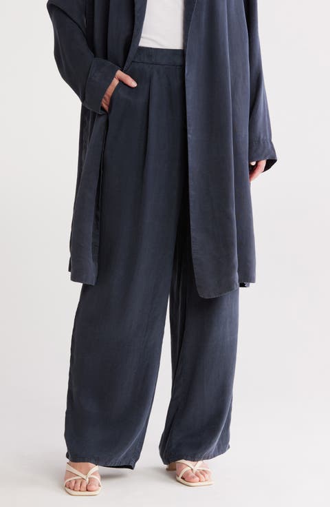 Pleated Wide Leg Pants