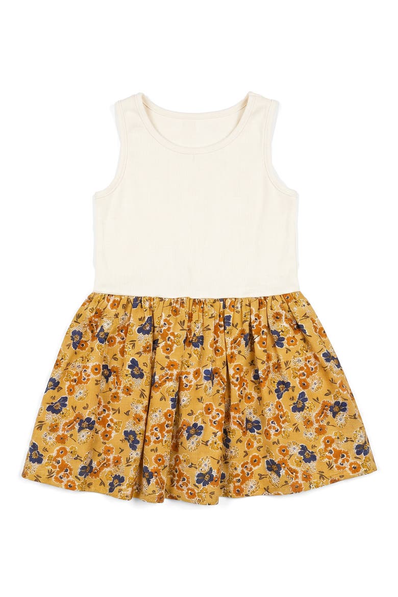 Kids' Whitney Floral Tutu Dress, Alternate, color, MUSTARD