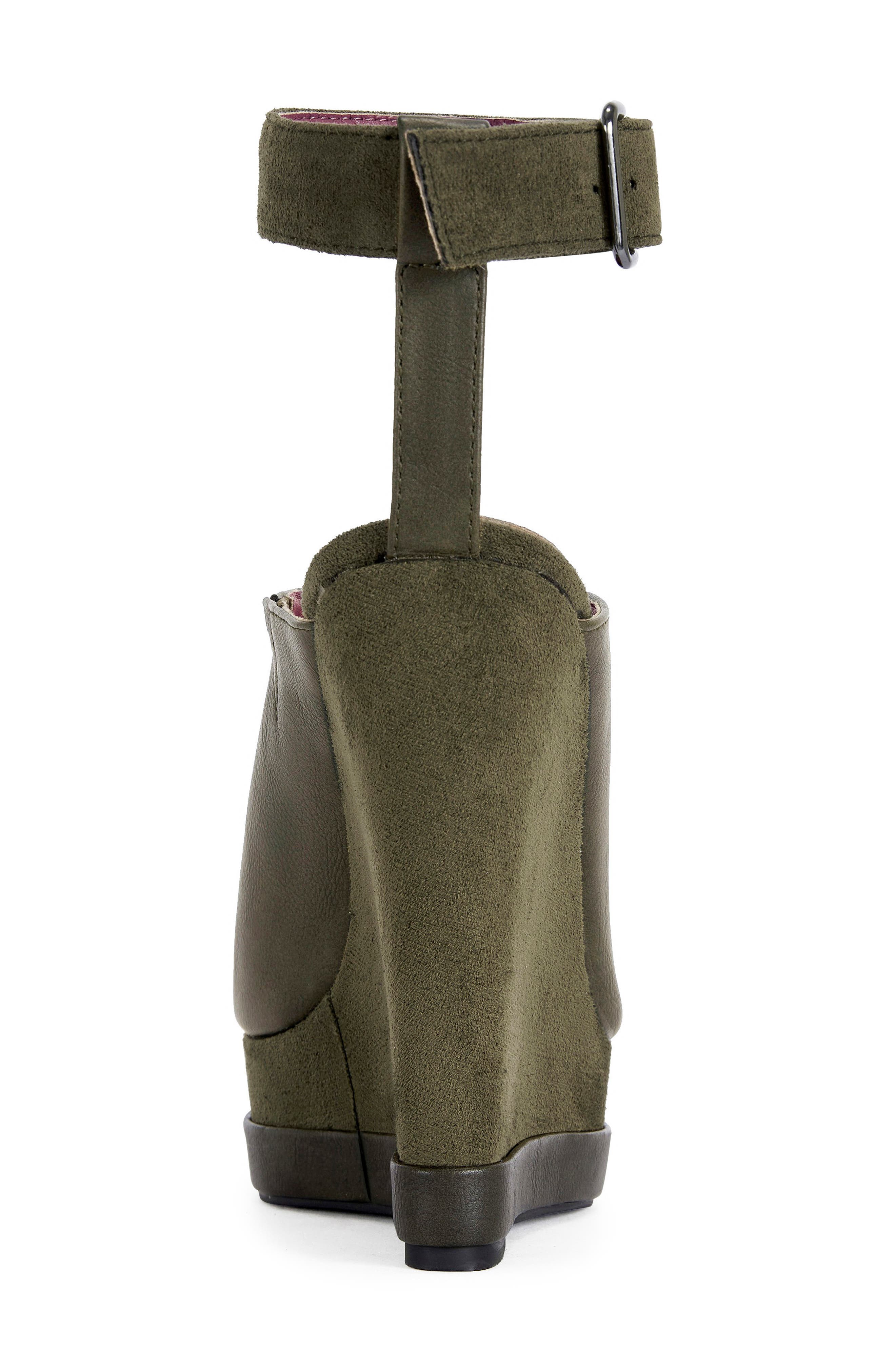 Tana Platform Ankle Strap Sandal, Alternate, color, OLIVE