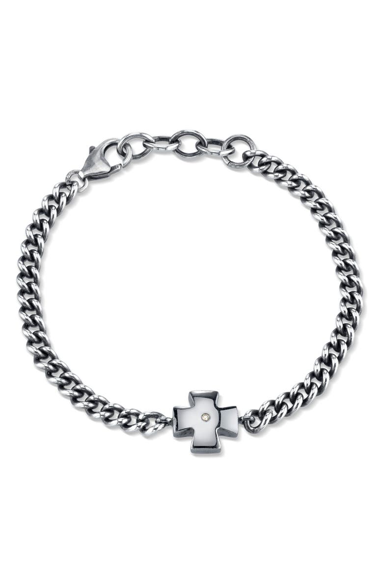 Sheryl Lowe Diamond Chain Bracelet, Main, color, 