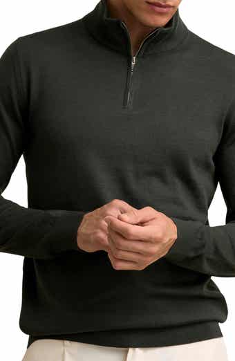 Reiss Blackhall Merlino Wool Quarter Zip Sweater