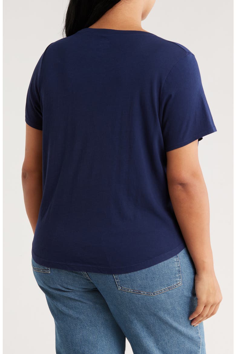 Cotton T-Shirt, Alternate, color, TRUE MIDNIGHT
