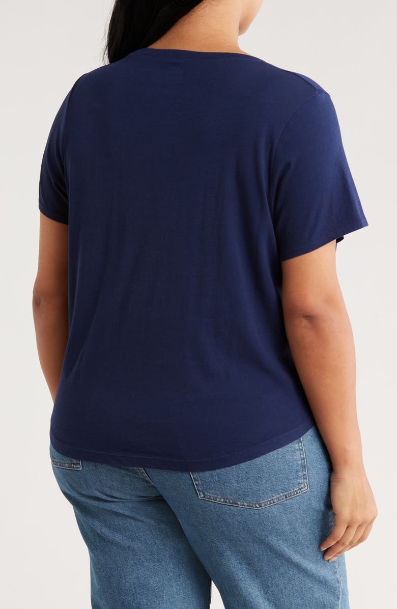 Madewell Cotton T-Shirt, Alternate, color, True Midnight