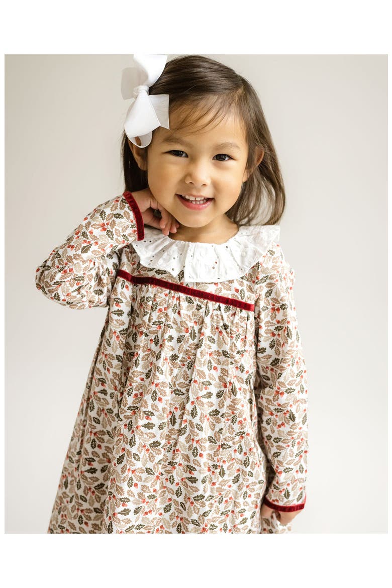 Fall Acorns Dress for Toddler, Alternate, color, Red Multi