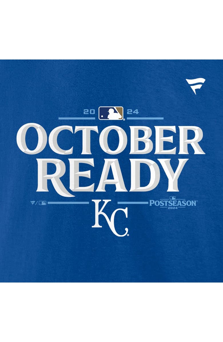 FANATICS Men's Fanatics  Royal Kansas City Royals 2024 MLB Postseason Locker Room T-Shirt, Alternate, color, 