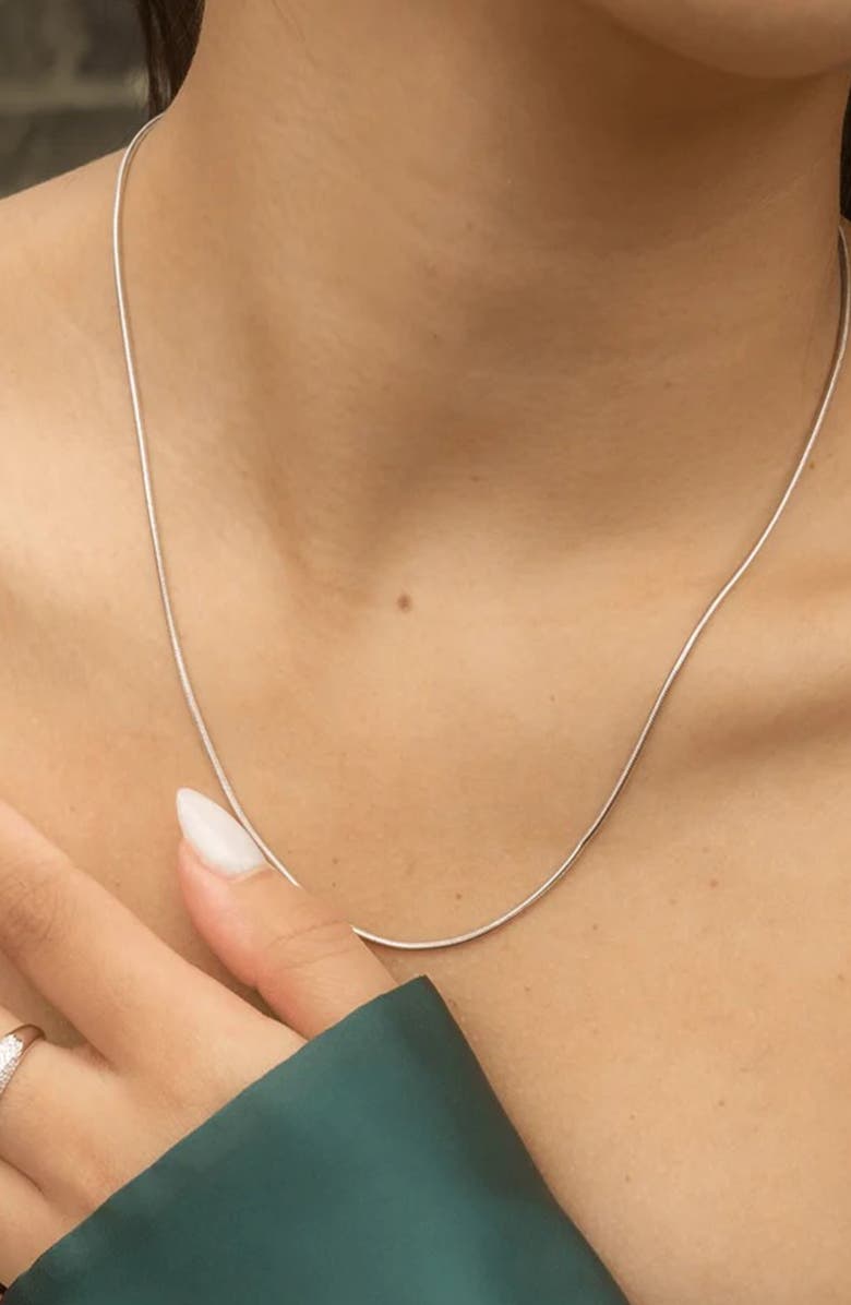 BEST SILVER Sterling Silver Snake Chain Necklace, Alternate, color, Silver