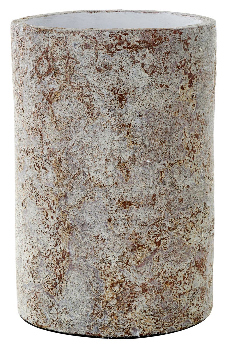 GINGER BIRCH STUDIO Speckled Terracotta Vase, Alternate, color, Brown
