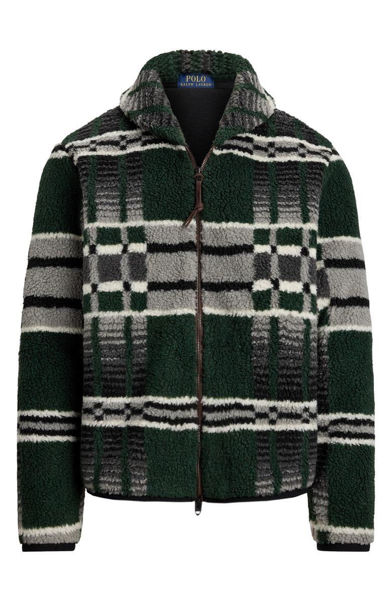 Polo Ralph Lauren Geometric Print High Pile Fleece Jacket, Alternate, color, Canadian Blanket