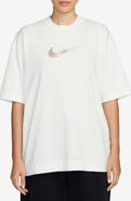 Nike Oversize Luxe Swoosh Appliqué Cotton T-Shirt