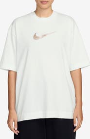Nike Oversize Luxe Swoosh Appliqué Cotton T-Shirt