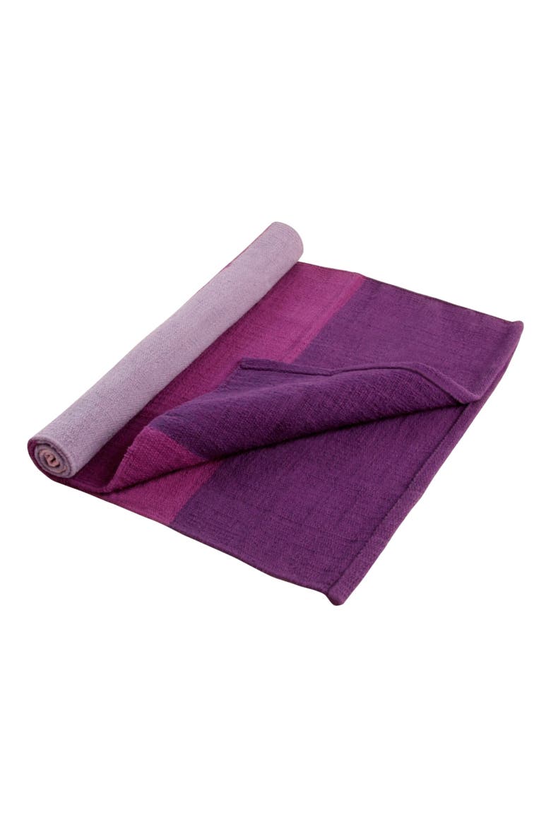 Cotton Yoga Rug, Main, color, Lavender Fields