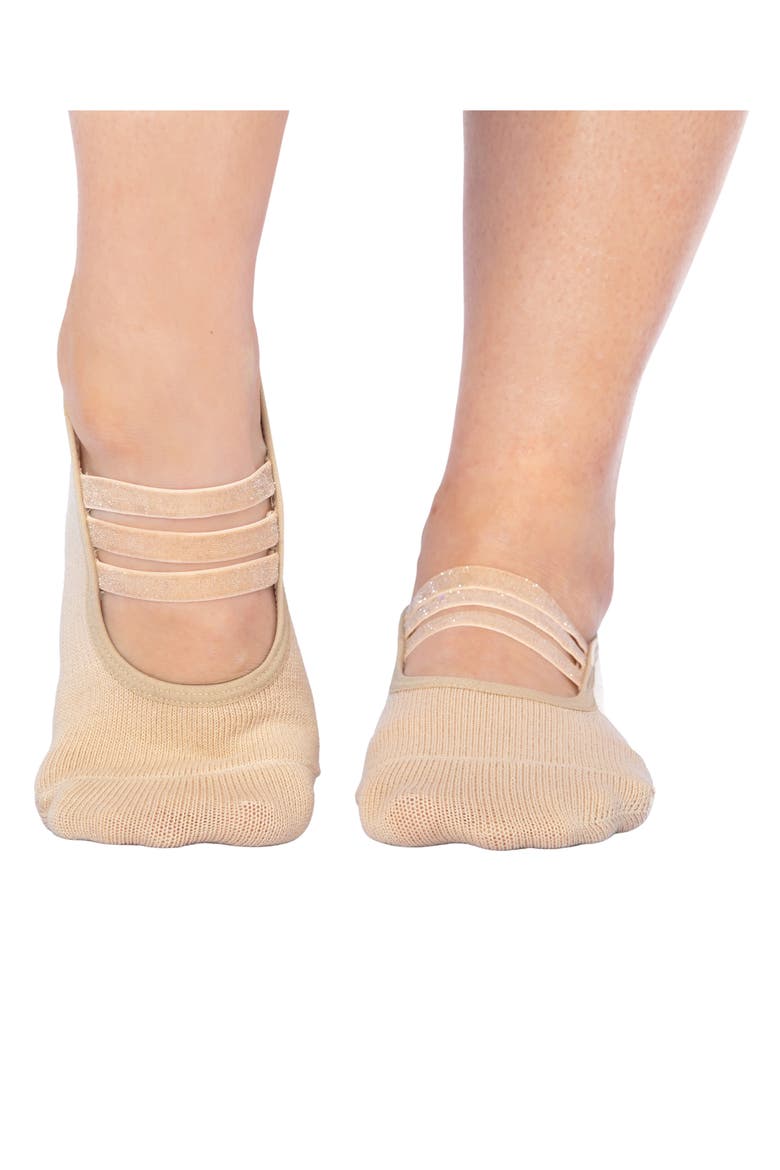Sparkle 2-Pack Cotton Blend Nonslip No-Show Socks, Alternate, color, GOLD