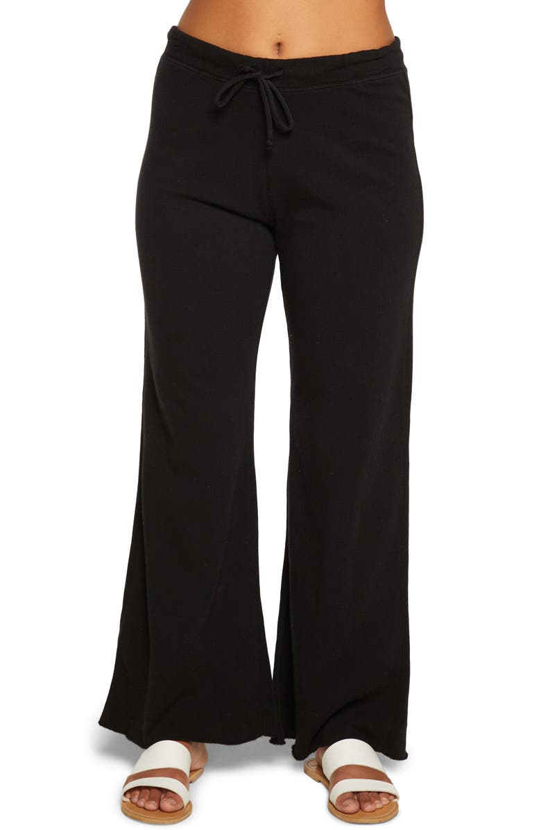 Chaser Wide Leg Cotton Fleece Lounge Pants, Main, color, 