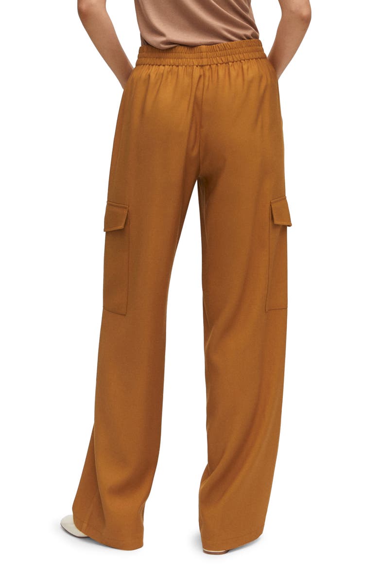 Flowy Cargo Pants, Alternate, color, OCHRE