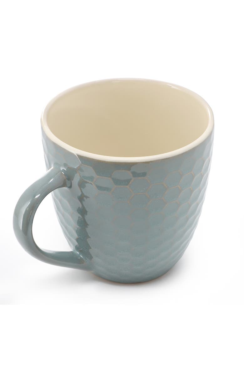 Honeycomb 6 Piece 15 oz. Mug Set, Alternate, color, Blue
