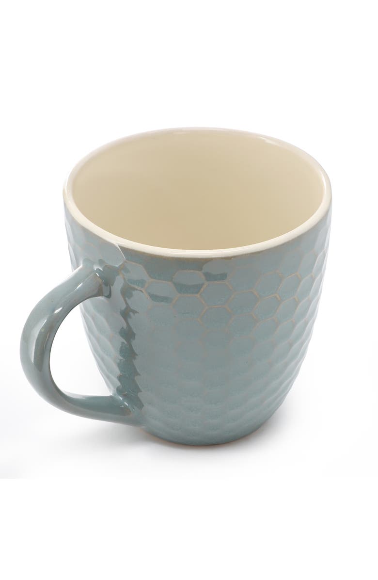 Elama Honeycomb 6 Piece 15 oz. Mug Set, Alternate, color, Blue