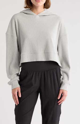 Crop Rib Hoodie