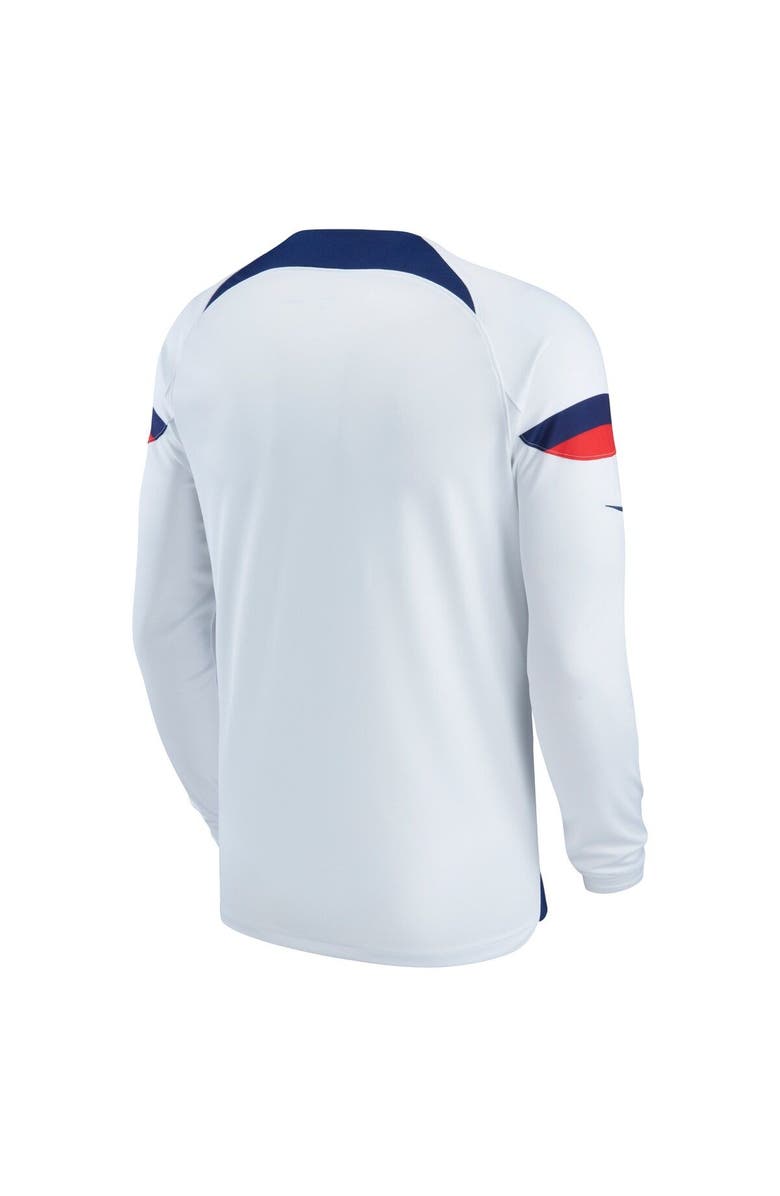 Nike Men's Nike White USMNT 2022/23 Home Breathe Stadium Replica Blank Long Sleeve Jersey, Alternate, color, 